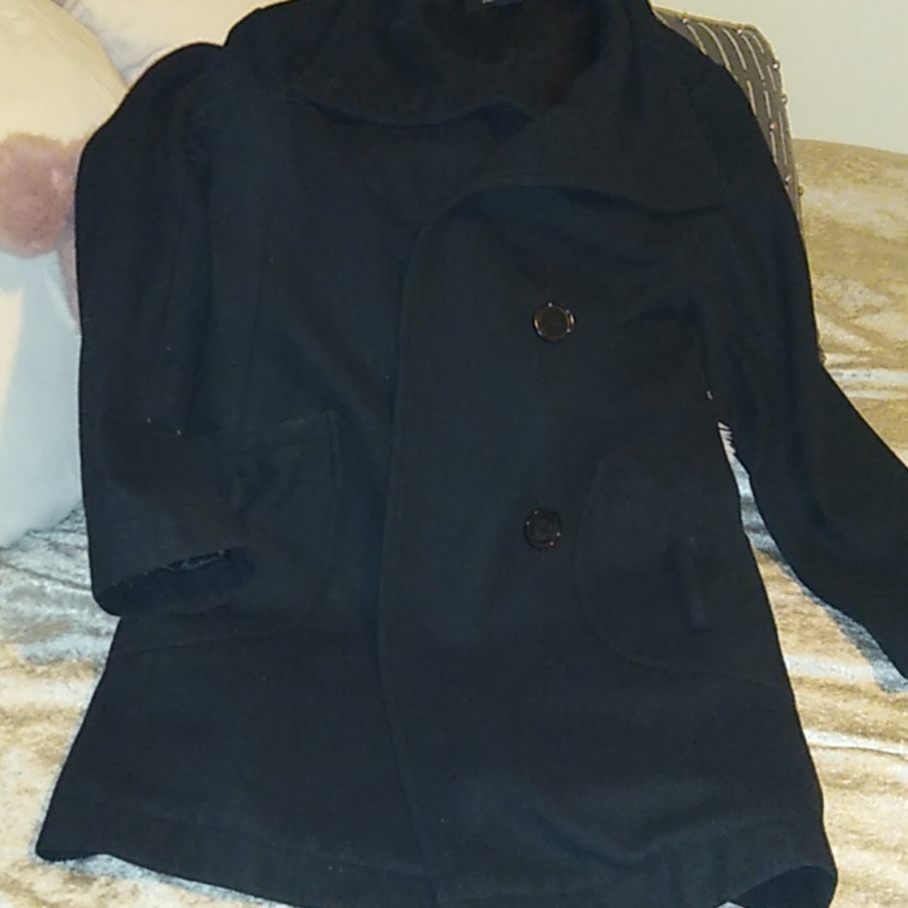 Black coffee shop pea coat bought at buckle